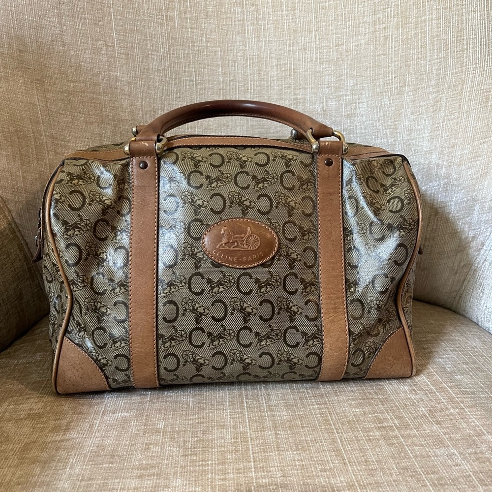 Celine Paris Brown Satchel
